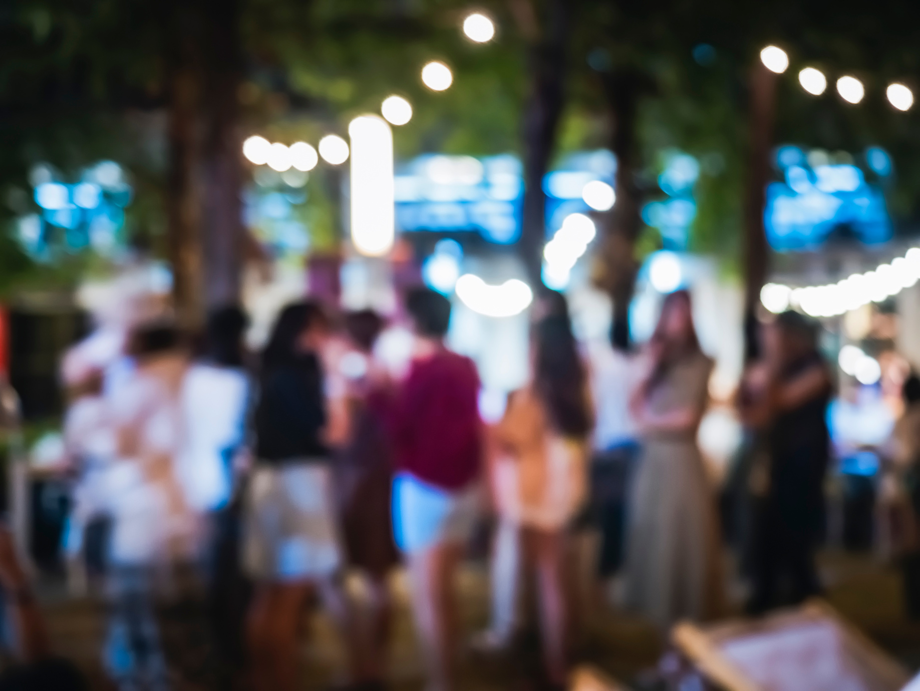 Festival Event outdoor Party Hipster People Blur Background